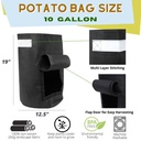 247Garden Potato Grow Bag/Aeration Fabric Pot w/Handles &amp; Flap Door for Easy Harvesting