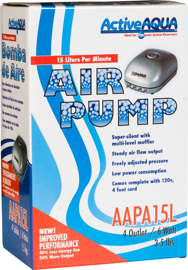 Active Aqua Air Pump, 4 Outlet