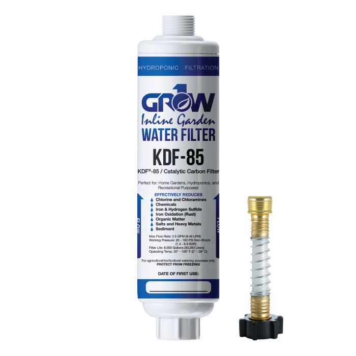 GROW1 Inline KDF-85 Garden Water Filter