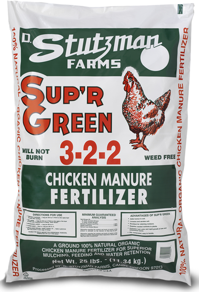 Stutzman Sup'R Green Chicken Manure 3-2-2, 25 lb