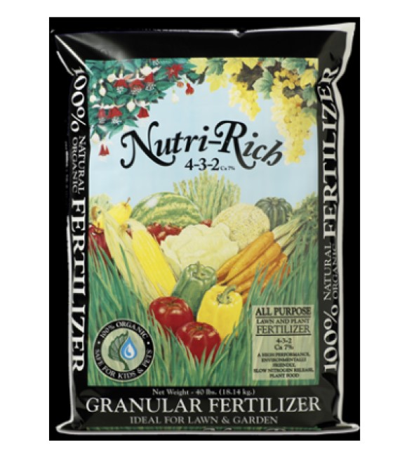 Nutri-Rich Granulated Chicken Manure 4-3-2, 40 lb