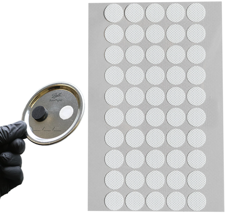 Microppose Adhesive Jar Filter Discs 50-Pack