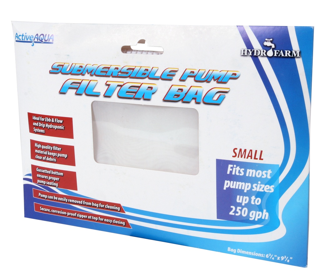 Active Aqua Submersible Pump Filter Bag, 6.75 in x 9.375 in