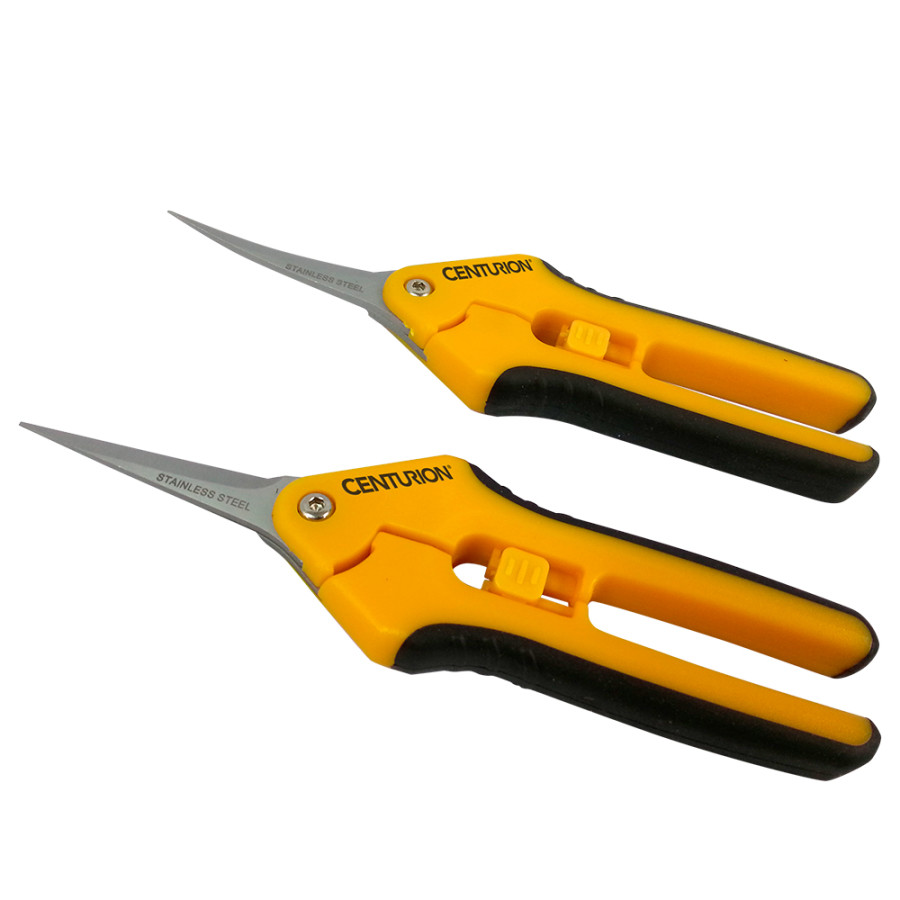 Centurion Stainless Precision Snip Pruners 2 Piece Set Straight and Curved
