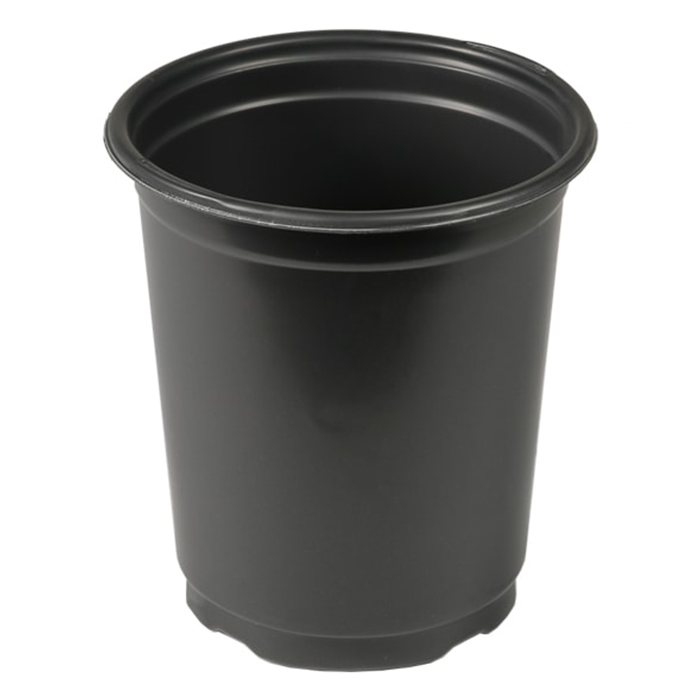 4.5'' x 5.5'' Round Black Pot 1 Quart - Qty 10 pots