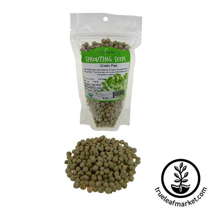 Handy Pantry Green Pea - Organic - Sprouting Seeds, 8 oz