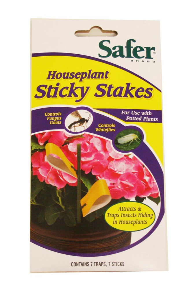 Safer Houseplant Sticky Stakes, 7-Pack