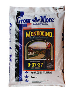 Grow More Mendocino Flower Hardener 0-37-37, 25 lb
