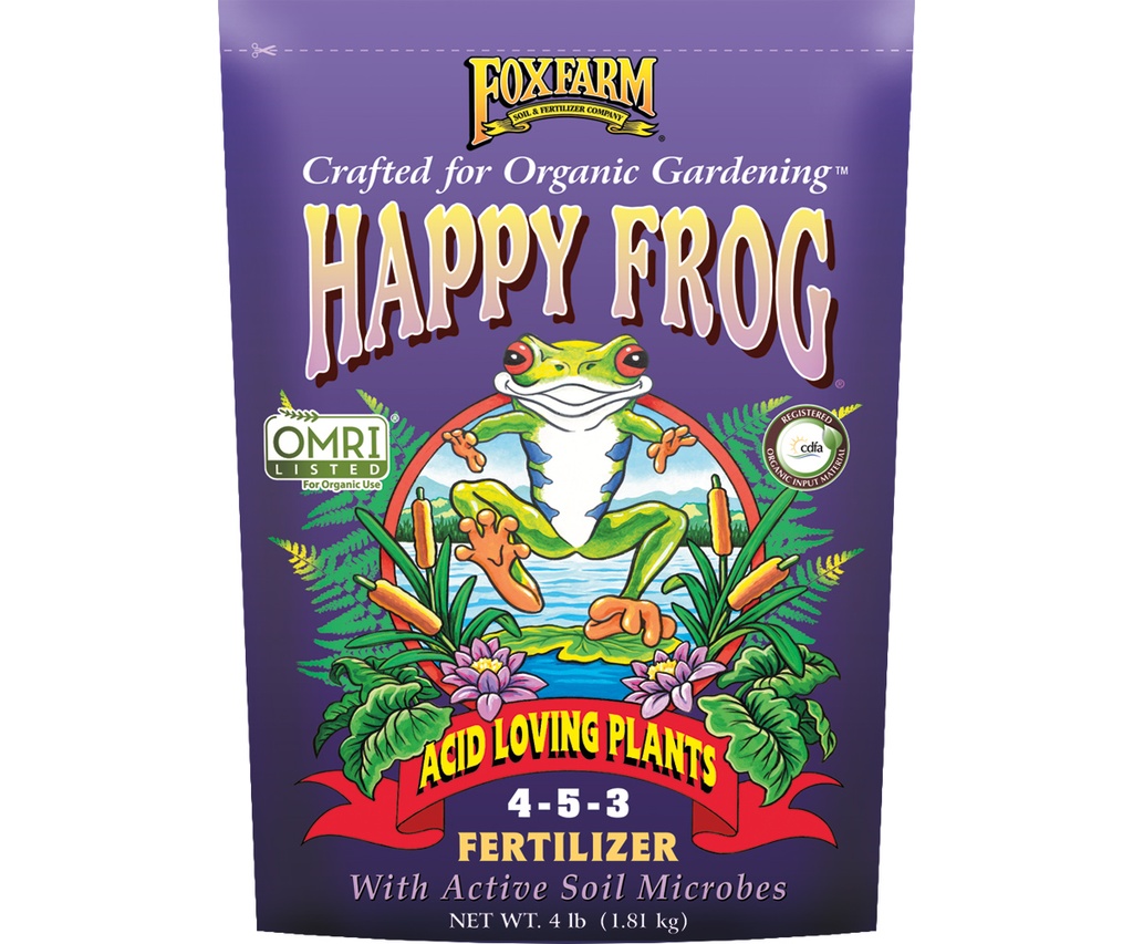 FoxFarm Happy Frog Acid Loving Plants Fertilizer, 4 lb