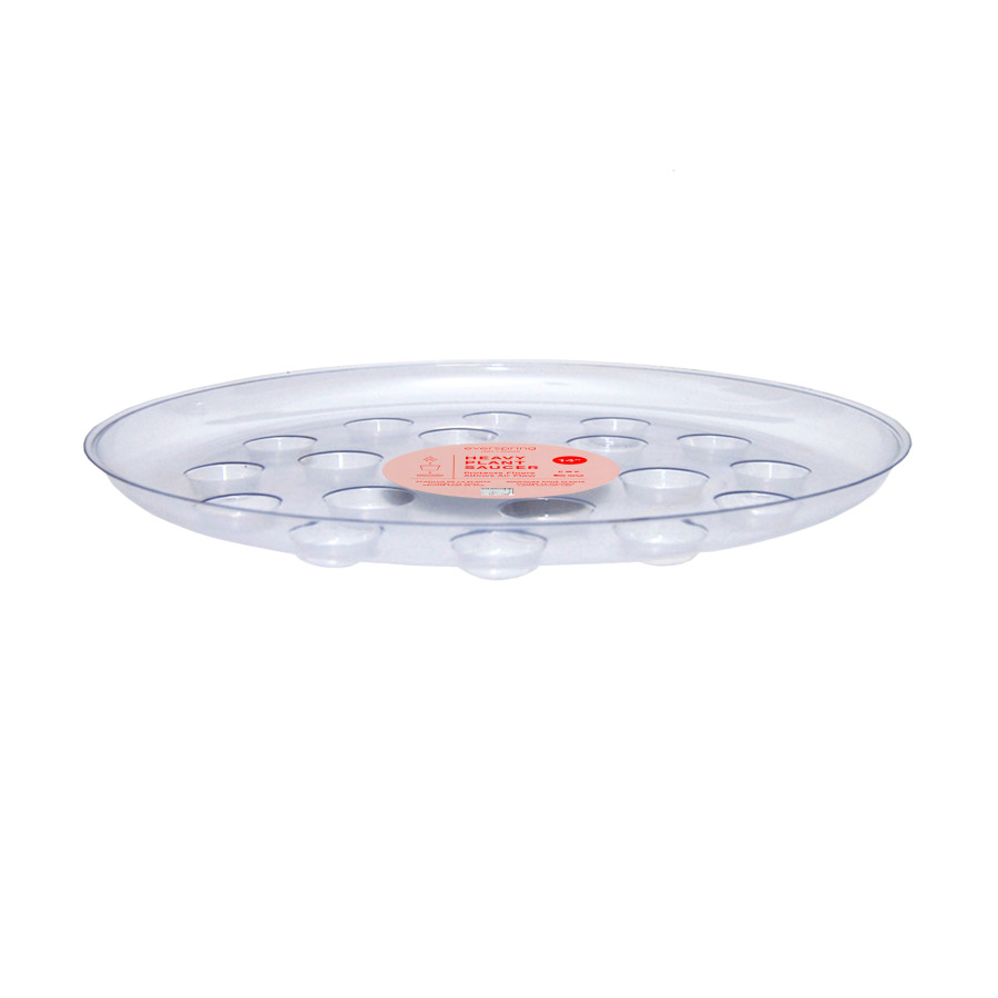 Curtis Wagner Plastics Carpet Saver Heavy Footed Saucer, 14 in