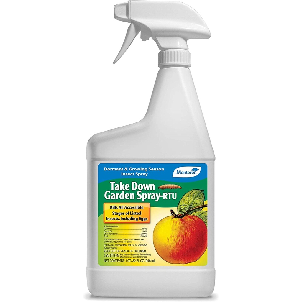 Monterey Take Down Garden Spray Ready to Use Insecticide/Pesticide, 32 fl oz