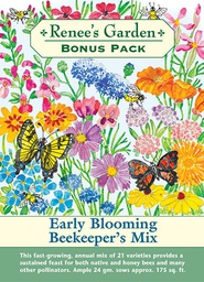 [8970] Renee's Garden Beekeeper's Mix Bonus Pack Early Blooming