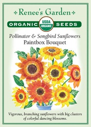 [3095] Renee's Garden Sunflowers Paintbox Bouquet Pollinator &amp; Songbird